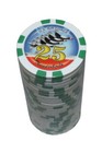 1000 Poker Green  25  Chips Thunderbird Clay Composite 11 5 Gr Great Deal  