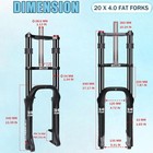 Bucklos 26 4 0    Oil Suspension Fork Fat Tire Snow Electric Mtb Bike 180mm Travel