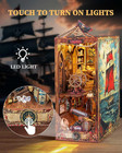 Diy Book Nook Kit - Pirate 3d Wooden Miniature Puzzles With Led Light Dollhou   