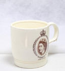 Queen Elizabeth Ii Coronation Souven 1953 Vintage Mug Burgess   Leigh