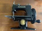 Toy Singer Model 20 Vintage Sewing Machine - With Top Box