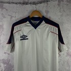 Vintage Umbro Jersey Rare 90s T-shirt Men   s White Football Size L