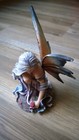 Pacific 9730 Giftware 5 25 Inch Fairyland Purple Winged Fairy W red Rose Statue