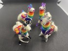 Artisan Handmade Llama Keychains From Ecuador Multicolored Lot Of 4 Miniature
