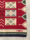 Vintage Traditional Handmade Beautiful Mexican Kilim Floor Rug Carpet 67x70 Cm