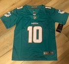 Tyreek Hill  10 Miami Dolphins Kids Teal Rare Jersey Youth Medium Stitched