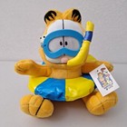 Rare Vintage Paws Gosh Uk Garfield Plush Swimming Scuba Diver Float Pool Nwt