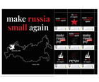 Ukraine Stamp Sheet    make Russia Small Again    Custom Stamp Mnh Collectible