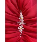 Bonny Red Chiffon Formal Midi Dress Plus Size 22 Ruched Mother Of The Bride