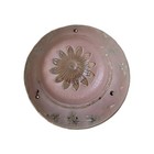 Frosted Pink Ceiling Light Shade Cover Glass Grapes Leaves 1950 s Vintage 