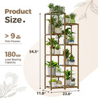 Bamworld Plant Stand Indoor Tall Plant Shelf Outdoor Corner Plants Table Wood