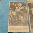 Two Vintage Newspaper Clippings Featuring Marilyn Monroe