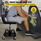 Rolling Garage Stool 300lbs Adjustable Mechanic Work Shop Seat W casters
