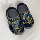Crocs Fun Lab Batman Clogs Kids Size J2 Blue Grey Dc Comics Superhero Shoes
