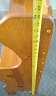 Handmade Solid Wood Small Entry Bench 41  L Tulip Heart Cutout Plant Stand Table