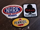 Lot Of 3 Vintage Racing Patches Nhra Member Pennzoil Mcleod Nascar Ihra 