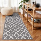 Runner Rug For Hallway 2  6feet Non Slip Kitchen Floor Carpet Runners Grey