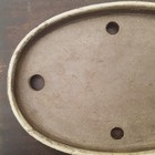 Sara Rayner Oval Shallow Bonsai Pot 11 5 X 8 X 1  Stoneware Cream Natural Glaz