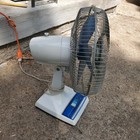 Vintage Galaxy 12    Oscillating Fan Translucent Blue Blade Type 12-1 Lasko Quiet