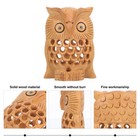 Miniature Carving Owl Gift Statue Bird Figurines Figurine Art