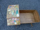 Vintage Large Wooden Baby Doll Rocking Cradle Crib 24 x16  From 1981