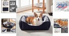 Orthopedic Medium Dog Bed 30 x24 x9      Washable Pet Cuddler With Non-slip Base