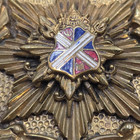 Vintage Antique Victorian Heraldic Family Crown Coat Of Arms Brooch Pin Pendant