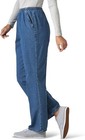 Women s Cotton Elastic Waist Pull-on Pants High Rise Straight Fit Casual Comfort