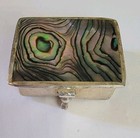 Vintage Mexican Alpaca Silver Pill Box Signed Lr Mid Century