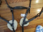 Lumiere Antigua Padded 5 Pt English Breast Plate Sheeps Wool Padding  Horse Size