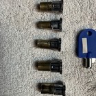 High Security Gumball Vending Machine  Lot Of 5 Keyed Alike Oak Northwestern Aa
