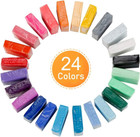 24 Colors Small Block Polymer Clay Starter Kit  Oven Bake Clay  Diy Molding C   