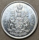 Canada - 1966 - 50 Cents -  8000 Canadian Silver Half  - Queen Elizabeth Ii