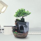 Desktop Water Fountain Waterfall Ornament Office Home Indoor Decor W  Light Led