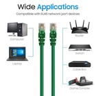 20 Pack Cat6 Patch Cable Ultra-fast Internet Lan Cord For Home   Office Green