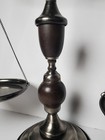 Vintage Japan 16 5  Metal   Wood Balance Scales Of Justice With Eagle Finial