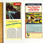 New York City Long Island 1960 Esso Howe Caverns 2 Vtg Map Lot Interstate Road