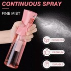 300ml Continuous Fine Mist Spray Bottle Sprayer Hair Skin Care Cleaning Pink Us