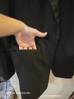 After Six Men s Black Tuxedo Jacket 38r Regular Satin Peak Lapel