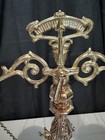 Vintage 19 5  Tall Ornate Scales Of Justice Brass Metal Gold Lawyer Legal Libra