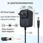 24v Power Supply 1a 24 Volt Ac Adapter 100-240v 50-60hz Switching Adapter