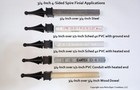 100 Each  3 4-inch  Black Plastic Iron Fence Finial Tops 1-34 4-sided Spire