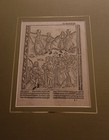 Antwerp Old Master Print Leaf  Woodcut Christ Healing Blind Man 1503