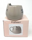Pusheen Our Name Is Mud Cute Mug Sculpted Cat Face Ears Ceramic Coffee Cup 16 Oz