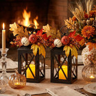 Fall Harvest Lanterns With Flameless Led Candles  2 Pack  14 56  