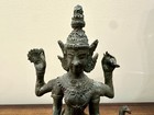 18th 19th C  Thai Dancing Shiva Brass Bronze Sculpture
