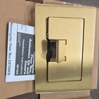 Carlon Rectangular Floor Box Cover Gold Metal Outlet Cover E976rfb