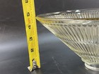 Light Lamp Shade Glass Ribbed Vintage 9 3 4  Holophane Style Pendant Fitter 2 