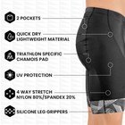 Triathlon Shorts Mens - Padded Tri Shorts Mens Triathlon Shorts - 2 Pocket Fx   