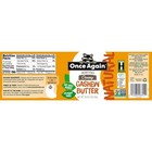 Once Again All Natural Cashew Butter Gluten Free Kosher Vegan 16 Oz Jar